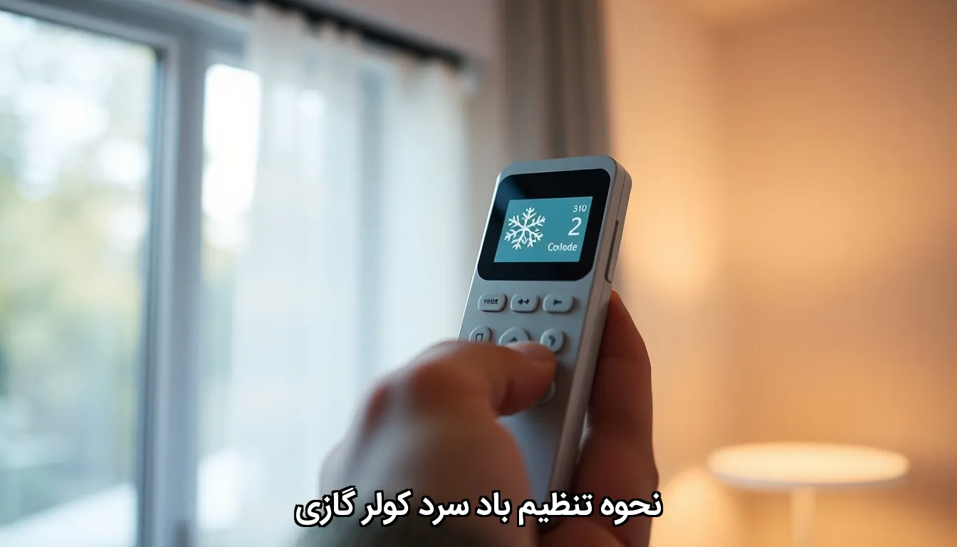 تنظیم باد سرد کولر گازی