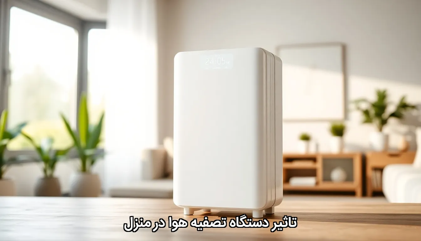 تاثیر دستگاه تصفیه هوا در منزل